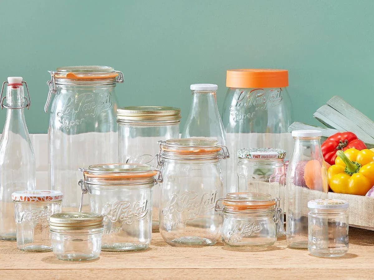 Le Parfait glass jars and bottles